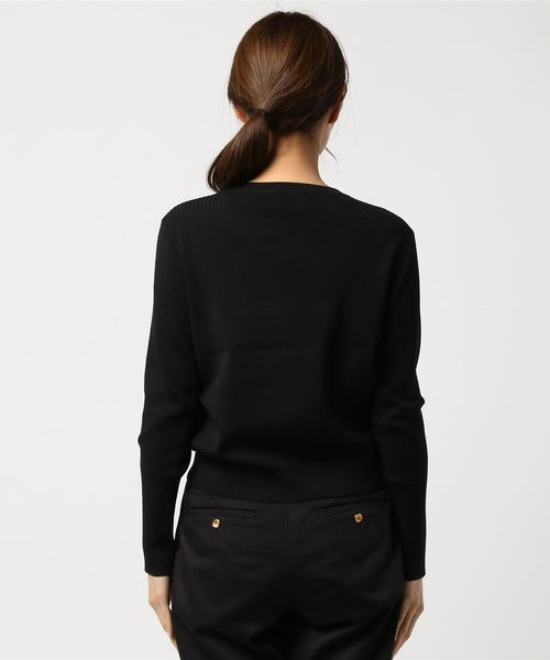 CLANE（クラネ）の「BASIC COMPACT KNIT TOPS（ニット/セーター・レディース・ブラック/グレー/ホワイト/レッド・1/2）」の5枚目の写真
