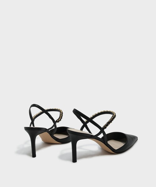 CHARLES & KEITH（チャールズ & キース）の「エンベリッシュストラップヒール / EMBELLISHED STRAP HEELS（パンプス・レディース・アイボリー/ブラック/レッド・22.5cm/23.5cm/23cm/24.5cm/25cm/25.5cm）」の5枚目の写真