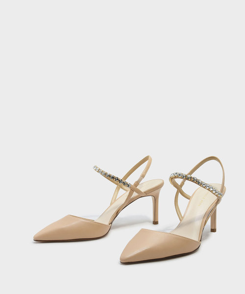 CHARLES & KEITH（チャールズ & キース）の「エンベリッシュストラップヒール / EMBELLISHED STRAP HEELS（パンプス・レディース・アイボリー/ブラック/レッド・22.5cm/23.5cm/23cm/24.5cm/25cm/25.5cm）」の7枚目の写真