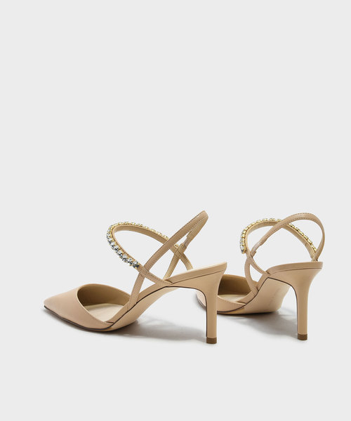 CHARLES & KEITH（チャールズ & キース）の「エンベリッシュストラップヒール / EMBELLISHED STRAP HEELS（パンプス・レディース・アイボリー/ブラック/レッド・22.5cm/23.5cm/23cm/24.5cm/25cm/25.5cm）」の8枚目の写真