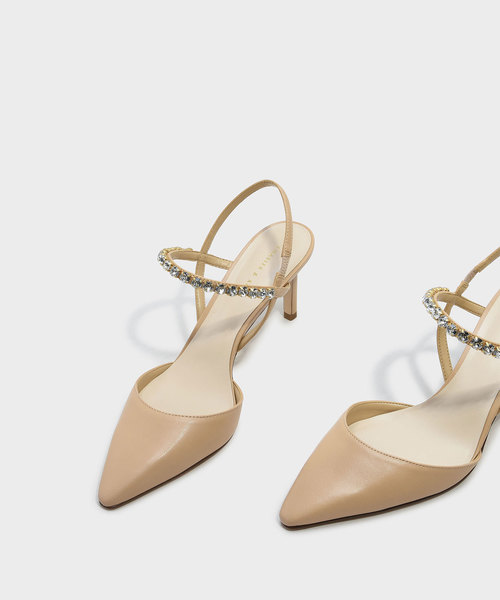 CHARLES & KEITH（チャールズ & キース）の「エンベリッシュストラップヒール / EMBELLISHED STRAP HEELS（パンプス・レディース・アイボリー/ブラック/レッド・22.5cm/23.5cm/23cm/24.5cm/25cm/25.5cm）」の9枚目の写真