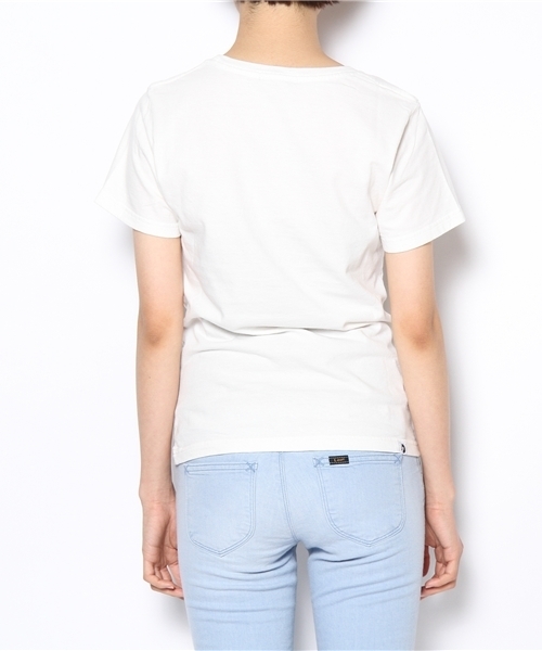 HYSTERIC GLAMOUR（ヒステリックグラマー）の「MOTEL pt T-SH（Tシャツ/カットソー・レディース・ホワイト/オレンジ/チャコールグレー・FREE）」の6枚目の写真