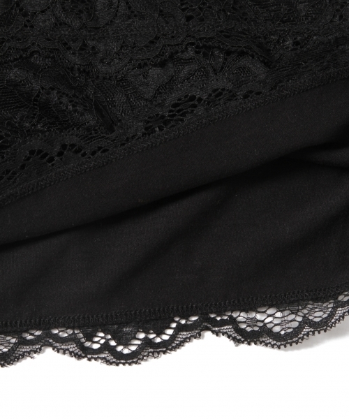 laboratory work（ラボラトリーワーク）の「カップ付き◆レースベアトップ（キャミソール・レディース・ホワイト/ブラック・MEDIUM）」の6枚目の写真