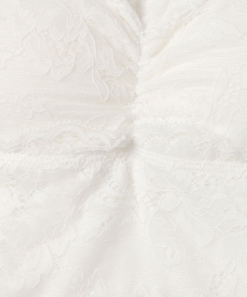 laboratory work（ラボラトリーワーク）の「カップ付き◆レースベアトップ（キャミソール・レディース・ホワイト/ブラック・MEDIUM）」の8枚目の写真