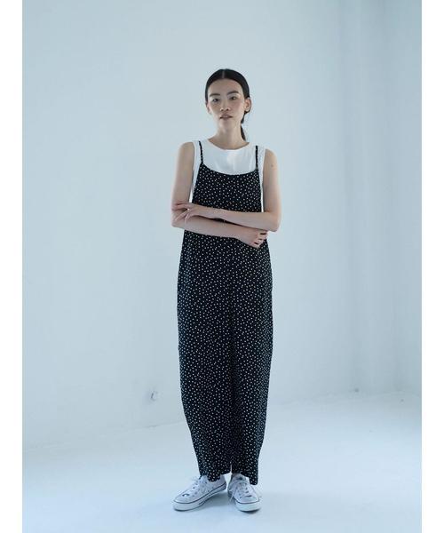 AMERICAN HOLIC(アメリカンホリック)の「【WEB限定】ワイドサロペット○★(サロペット/オーバーオール・レディース・ブラック/モカ/ドット・FREE)」の11枚目の写真