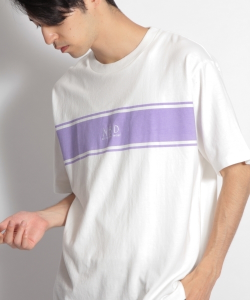 niko and...（ニコアンド）の「ワンポイント刺繍Tシャツ（Tシャツ/カットソー・メンズ・ブラック/ベージュ/オフホワイト・MEDIUM/LARGE）」の5枚目の写真