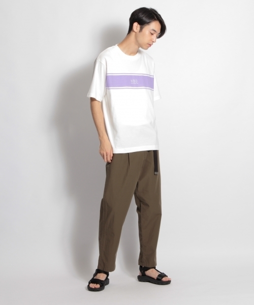 niko and...（ニコアンド）の「ワンポイント刺繍Tシャツ（Tシャツ/カットソー・メンズ・ブラック/ベージュ/オフホワイト・MEDIUM/LARGE）」の6枚目の写真