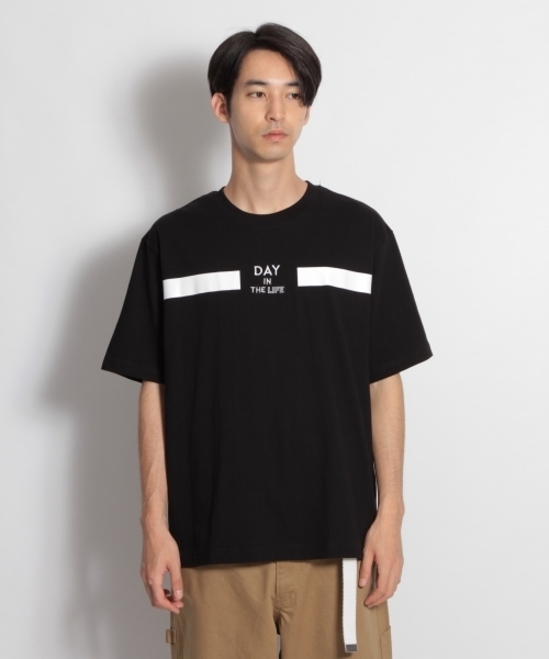 niko and...（ニコアンド）の「ワンポイント刺繍Tシャツ（Tシャツ/カットソー・メンズ・ブラック/ベージュ/オフホワイト・MEDIUM/LARGE）」の11枚目の写真