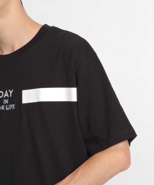 niko and...（ニコアンド）の「ワンポイント刺繍Tシャツ（Tシャツ/カットソー・メンズ・ブラック/ベージュ/オフホワイト・MEDIUM/LARGE）」の15枚目の写真