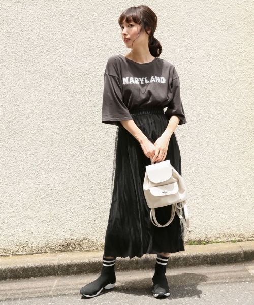 LOWRYS FARM(ローリーズファーム)の「バックプリントTシャツ 804239(Tシャツ/カットソー・レディース・オフホワイト/エンジ/チャコールグレー・MEDIUM/LARGE)」の14枚目の写真