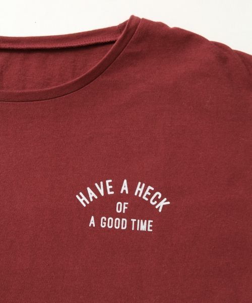 LOWRYS FARM(ローリーズファーム)の「バックプリントTシャツ 804239(Tシャツ/カットソー・レディース・オフホワイト/エンジ/チャコールグレー・MEDIUM/LARGE)」の18枚目の写真