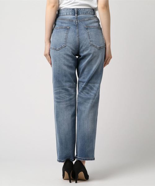 YECCA VECCA（イェッカヴェッカ）の「ハイウエストストレートデニム（その他パンツ・レディース・インディゴブルー/ダークインディゴブルー・SMALL/MEDIUM）」の15枚目の写真