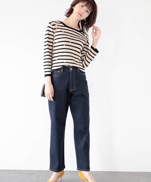 YECCA VECCA（イェッカヴェッカ）の「ハイウエストストレートデニム（その他パンツ・レディース・インディゴブルー/ダークインディゴブルー・SMALL/MEDIUM）」の16枚目の写真