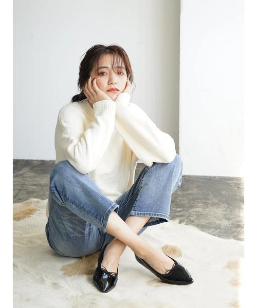 YECCA VECCA（イェッカヴェッカ）の「ハイウエストストレートデニム（その他パンツ・レディース・インディゴブルー/ダークインディゴブルー・SMALL/MEDIUM）」の7枚目の写真