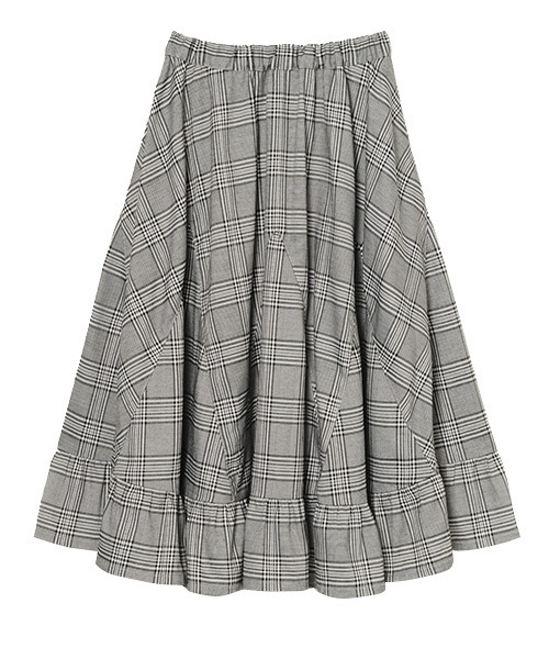 Candy Stripper(キャンディストリッパー)の「SWITCH OVER CHECK スカート(スカート・レディース・ブラック/レッド/グリーン・2)」の5枚目の写真