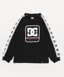 DC SHOES | 18 KD RUNNERHIGH LS/DC キッズ ロンT ビッグロゴ 袖ライン(Tシャツ/カットソー)