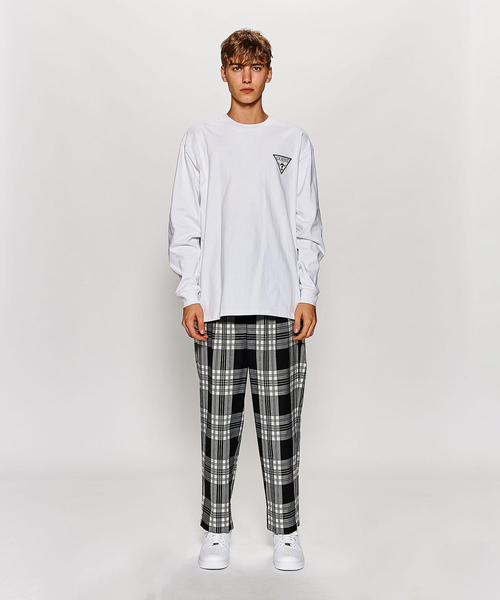 MONKEY TIME（モンキータイム）の「＜monkey time＞ TW BLACK TARTAN WIDE 1P EASY PANTS/イージーパンツ ◆（その他パンツ・メンズ・ブラック・MEDIUM/LARGE/SMALL）」の7枚目の写真