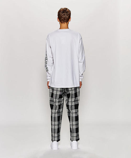 MONKEY TIME（モンキータイム）の「＜monkey time＞ TW BLACK TARTAN WIDE 1P EASY PANTS/イージーパンツ ◆（その他パンツ・メンズ・ブラック・MEDIUM/LARGE/SMALL）」の8枚目の写真