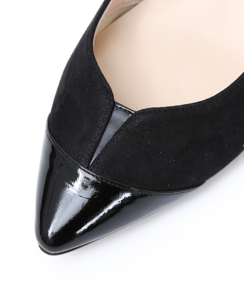 PICHE ABAHOUSE（ピシェ アバハウス）の「fluffy fit3.5cmVカットパンプス（パンプス・レディース・ブラック/グレー/ボルドー・40/38/39/35/36/37/34）」の9枚目の写真