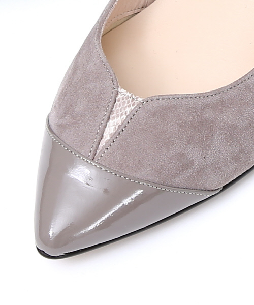 PICHE ABAHOUSE（ピシェ アバハウス）の「fluffy fit3.5cmVカットパンプス（パンプス・レディース・ブラック/グレー/ボルドー・40/38/39/35/36/37/34）」の8枚目の写真