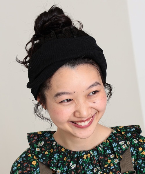 BEAMS BOY（ビームスボーイ）の「BEAMS BOY / リブヘアバンド（ヘアバンド・レディース・グレー/ネイビー/ホワイト/ブラック/オリーブ/ワイン/ブラウン系その他・ONE SIZE）」の3枚目の写真