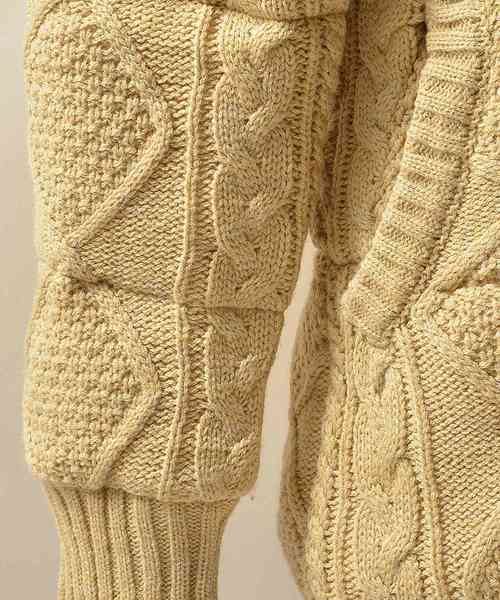 JOKER（ジョーカー）の「ニット中綿ジャケット（ダウンジャケット/コート・メンズ・オフホワイト/ブラック系その他/グレー系その他/ベージュ系その他/レッド系その他/ブラック系その他2/ネイビー・S/M/L/XL）」の20枚目の写真