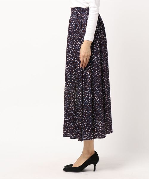 N.（N. Natural Beauty Basic）（エヌエヌナチュラルビューティーベーシック）の「≪◆レオパードマキシスカート≫（スカート・レディース・ベージュ系その他/ボルドー・MEDIUM）」の15枚目の写真