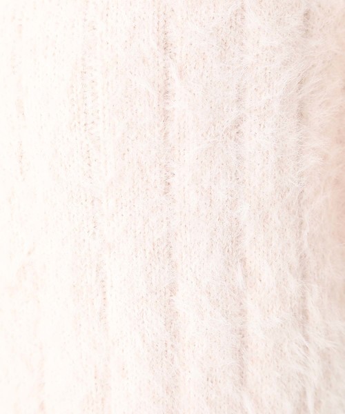 one after another NICE CLAUP(ワンアフターアナザーナイスクラップ)の「フェザーVネックリブカーディガン(カーディガン/ボレロ・レディース・オフホワイト/ライトグレー/モカ/サックスブルー/ライトピンク/ピンク系その他・FREE)」の12枚目の写真