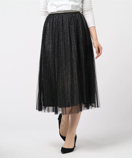 SpRay（スプレイ）の「チュールラメプリーツスカート（スカート）」 - WEAR