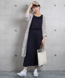 ABITOKYO | プリーツノースリーブカットソーロングワンピース(ワンピース)
