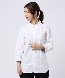 【Ir】綿麻ストレッチ7分袖シャツ