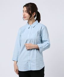 ARCHIVER（アーカイバ）の「【Ir】綿麻ストレッチ7分袖シャツ（シャツ/ブラウス）」