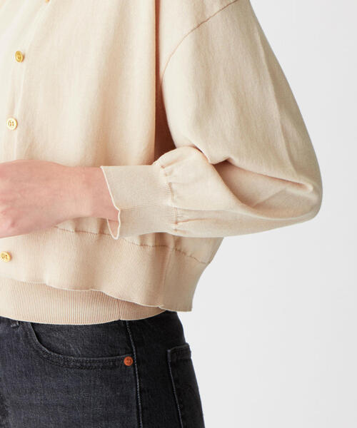 EMMEL REFINES（エメルリファインズ）の「〔ハンドウォッシャブル〕FC HW シフォンノースリーブ ツインニット（アンサンブル・レディース・ブラック/ライトブルー/ナチュラル・FREE）」の15枚目の写真