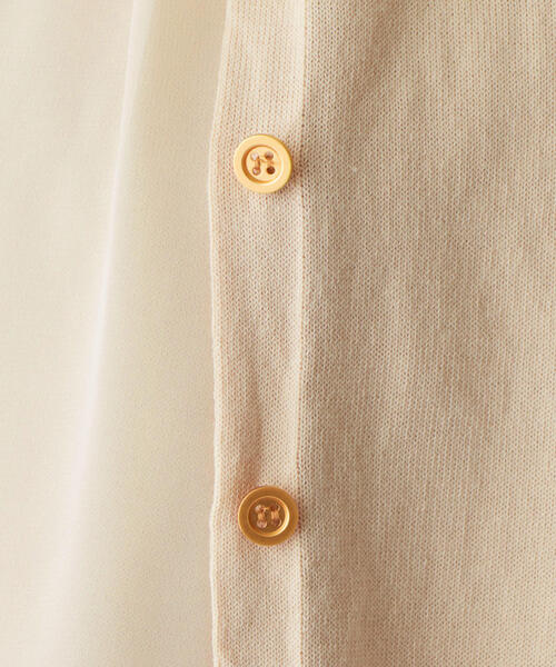 EMMEL REFINES（エメルリファインズ）の「〔ハンドウォッシャブル〕FC HW シフォンノースリーブ ツインニット（アンサンブル・レディース・ブラック/ライトブルー/ナチュラル・FREE）」の16枚目の写真