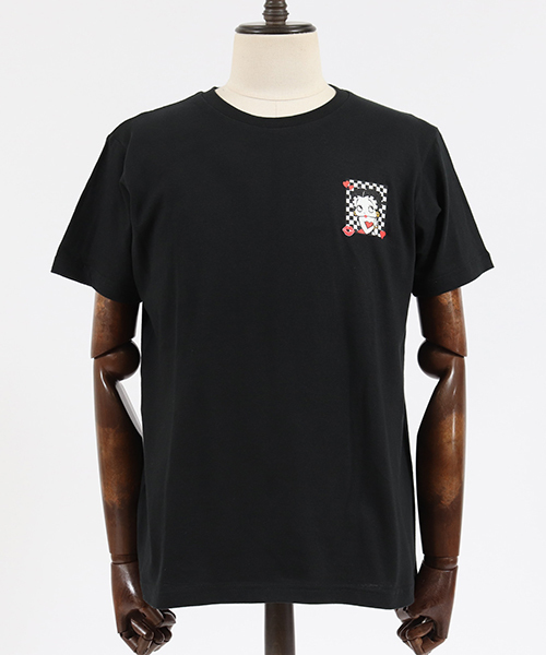 CAMBIO(カンビオ)の「mt5834-Betty Boop Tシャツ(チェッカーフラッグ)(Tシャツ/カットソー・メンズ・ホワイト/ブラック・L/S/XL/M)」の18枚目の写真