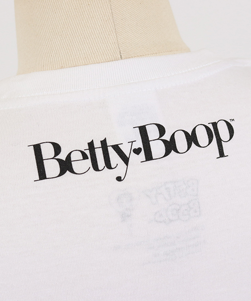 CAMBIO(カンビオ)の「mt5834-Betty Boop Tシャツ(チェッカーフラッグ)(Tシャツ/カットソー・メンズ・ホワイト/ブラック・L/S/XL/M)」の16枚目の写真