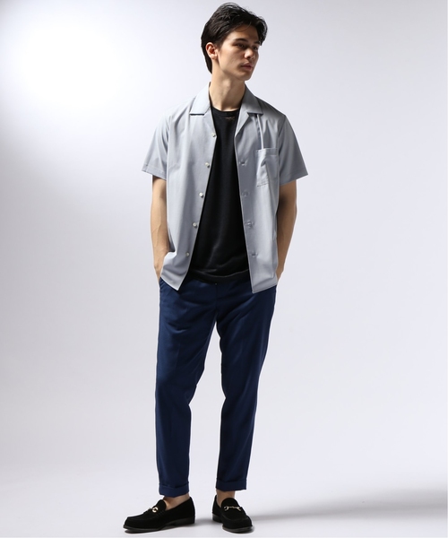 GUY ROVER（ギローバー）の「GUY ROVER / ギローバー リネンジャージーポケットTシャツ（Tシャツ/カットソー・メンズ・ブラック/ネイビー/ブラウン・SMALL/X-SMALL/MEDIUM/LARGE）」の4枚目の写真