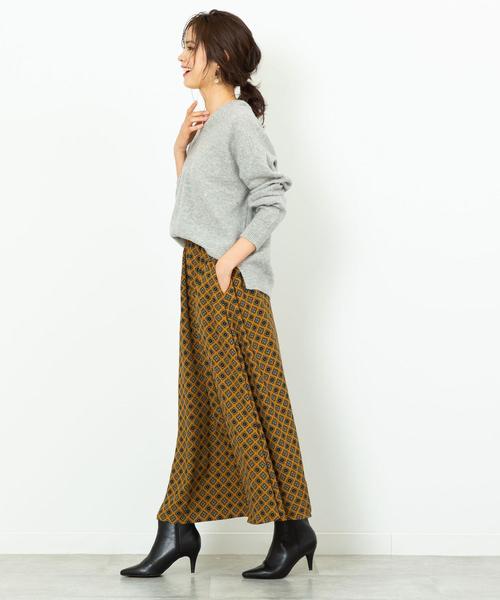 coen（コーエン）の「【ムック本掲載・手洗いできる】ラムウールVネックニット（ニット/セーター・レディース・オフホワイト/ピンク/ライトグレー・FREE）」の7枚目の写真