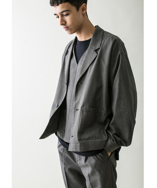 MONKEY TIME（モンキータイム）の「＜monkey time＞ TR MINI CHECK CPO SHIRT/シャツ（シャツ/ブラウス・メンズ・ダークグレー/ダークブラウン・M/S/XL/L）」の13枚目の写真