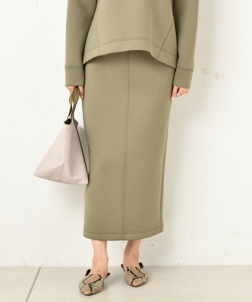 DouDou(ドゥドゥ)の「ダンボールスカート(スカート・レディース・ベージュ/オフホワイト/グリーン・36/38)」の3枚目の写真