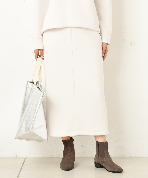 DouDou(ドゥドゥ)の「ダンボールスカート(スカート・レディース・ベージュ/オフホワイト/グリーン・36/38)」の18枚目の写真