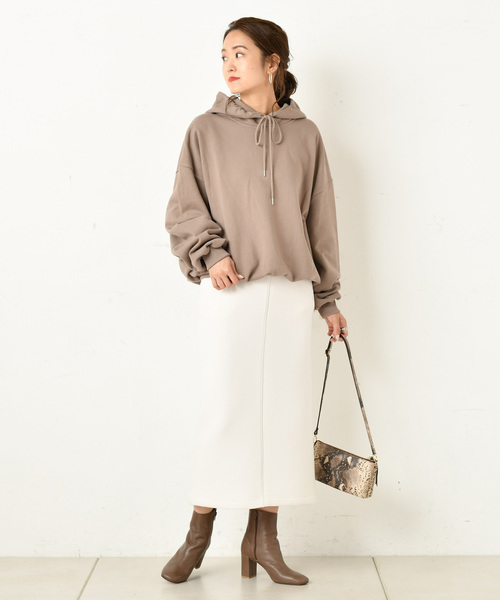 DouDou(ドゥドゥ)の「ダンボールスカート(スカート・レディース・ベージュ/オフホワイト/グリーン・36/38)」の8枚目の写真