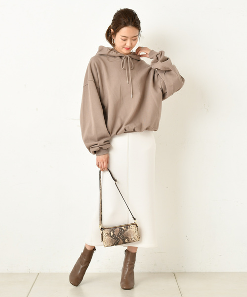 DouDou(ドゥドゥ)の「ダンボールスカート(スカート・レディース・ベージュ/オフホワイト/グリーン・36/38)」の14枚目の写真