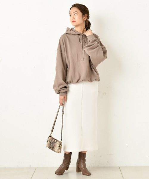 DouDou(ドゥドゥ)の「ダンボールスカート(スカート・レディース・ベージュ/オフホワイト/グリーン・36/38)」の20枚目の写真