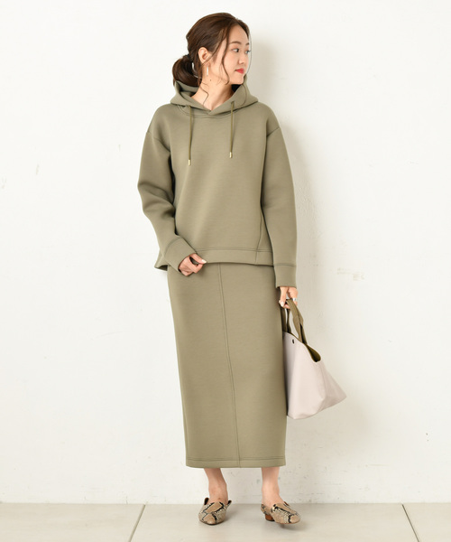 DouDou(ドゥドゥ)の「ダンボールスカート(スカート・レディース・ベージュ/オフホワイト/グリーン・36/38)」の15枚目の写真