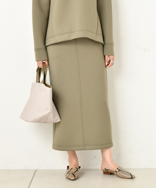 DouDou(ドゥドゥ)の「ダンボールスカート(スカート・レディース・ベージュ/オフホワイト/グリーン・36/38)」の10枚目の写真