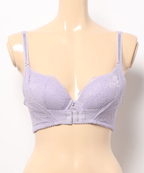 tu-hacci（ツーハッチ）の「瞬間谷間メイク！ホックで「盛り度が調節できる」バストアップブラ【育乳 ブラジャー単品】（ブラジャー・レディース・ブラック/ピンク/ワイン/カーキ/ブルーグリーン/ラベンダー・A70/A75/B65/B70/B75/C65/C70/C75/D65/D70/D75/E65/E70/E75/D80/C80/E80/B80/A80）」の10枚目の写真