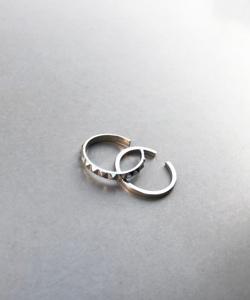 kutir（クティール）の「kutirlune／【サイズ調節可能】 2セットリング（リング・メンズ・シルバー・FREE）」の8枚目の写真