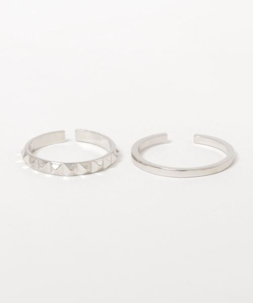 kutir（クティール）の「kutirlune／【サイズ調節可能】 2セットリング（リング・メンズ・シルバー・FREE）」の11枚目の写真