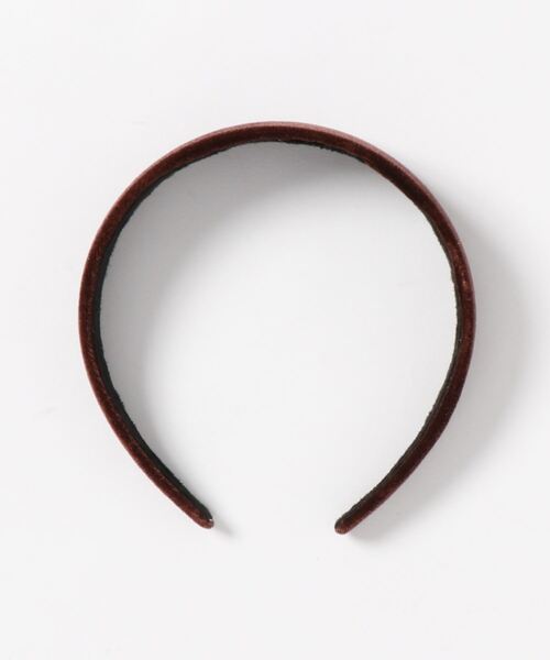 flower（フラワー）の「ベルベットカチューシャ - bold -（カチューシャ・レディース・ベージュ/ブラウン/ピンク/ブルー・FREE）」の5枚目の写真